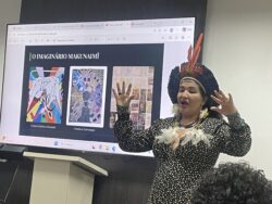 Kowawa Kapokaja Apurina (Federal Institute of Education, Science and Technology Sul-Rio-Grandense) presents her research in progress